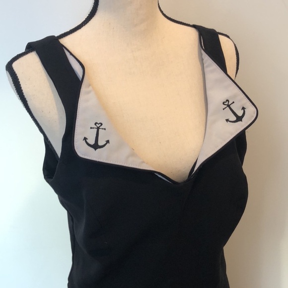 Rock Steady Sailor dress Midi collar - Picture 3 of 9
